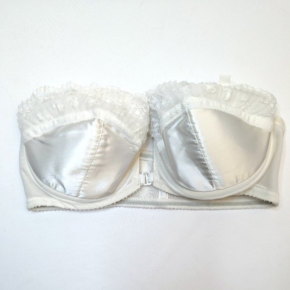 Frederick's of Hollywood Other - Vintage Frederick's of Hollywood Bridal White Strapless Push-Up Bra White Sz 36D